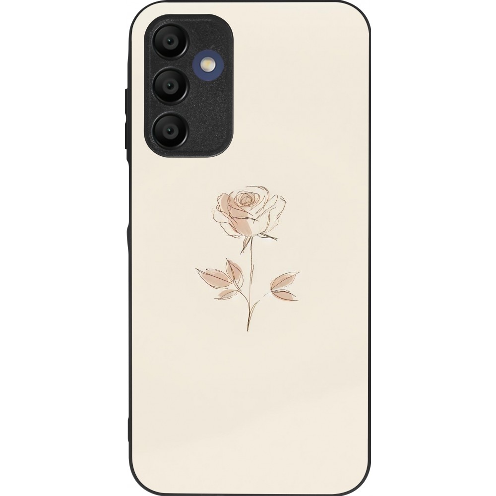 Samsung Galaxy A15 Case Hülle - Silikon schwarz Rosa Sand Minimalistisch
