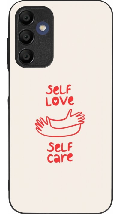 Samsung Galaxy A15 Case Hülle - Silikon schwarz Saint Valentines Day 26 Self love self care