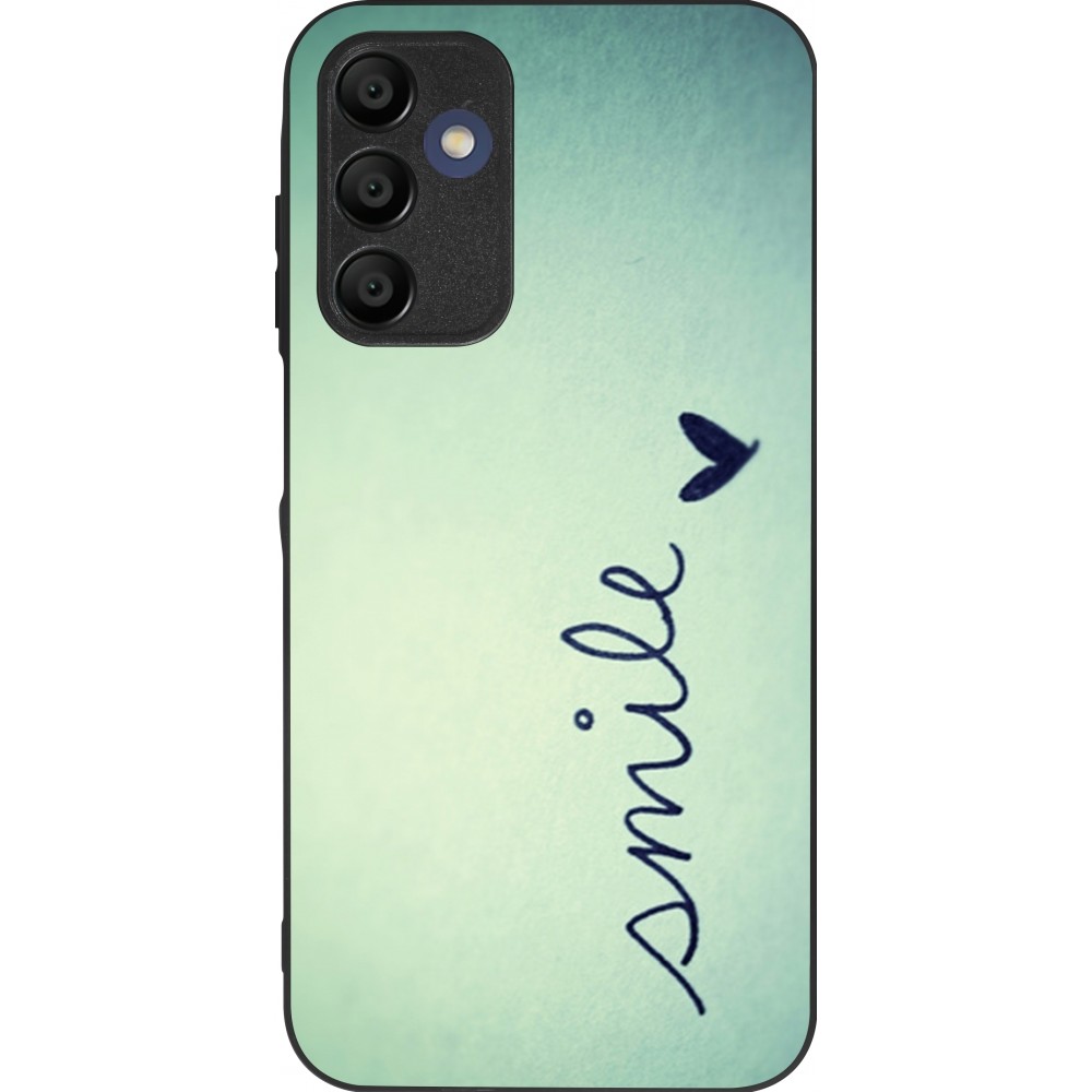 Coque Samsung Galaxy A15 - Silicone rigide noir Smile