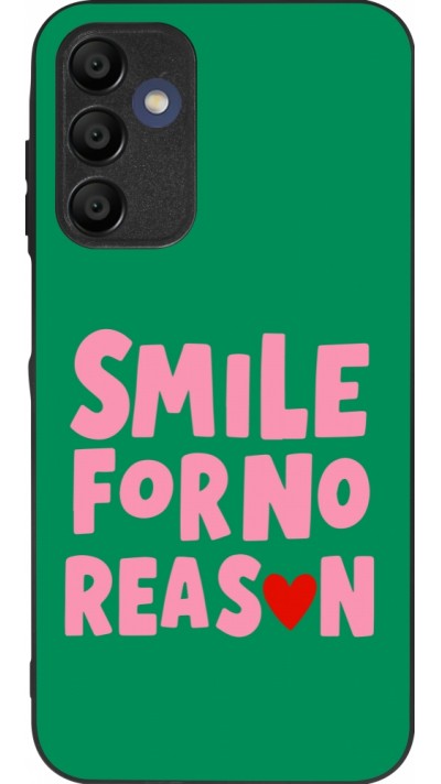 Samsung Galaxy A15 Case Hülle - Silikon schwarz Smile for no reason 2026