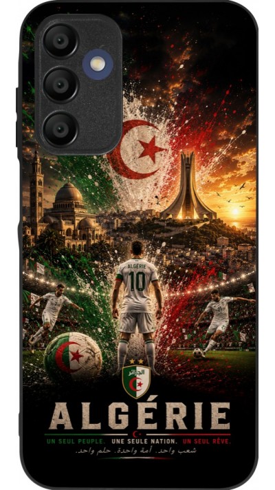 Coque Samsung Galaxy A15 - Silicone rigide noir Football Algérie splash 2026