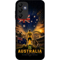 Coque Samsung Galaxy A15 - Silicone rigide noir Football Australie splash 2026