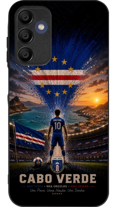 Coque Samsung Galaxy A15 - Silicone rigide noir Football Cap-Vert splash 2026