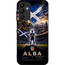 Coque Samsung Galaxy A15 - Silicone rigide noir Football Écosse splash 2026