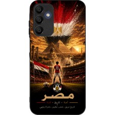 Coque Samsung Galaxy A15 - Silicone rigide noir Football Égypte splash 2026