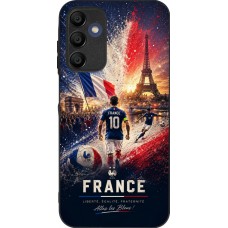 Coque Samsung Galaxy A15 - Silicone rigide noir Football France splash 2026