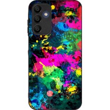 Samsung Galaxy A15 Case Hülle - Silikon schwarz Splash paint