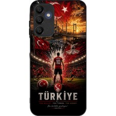Coque Samsung Galaxy A15 - Silicone rigide noir Football Turquie splash 2026