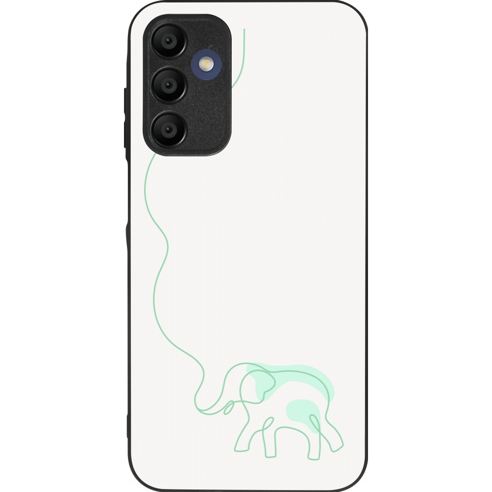 Samsung Galaxy A15 Case Hülle - Silikon schwarz Spring 23 baby elephant