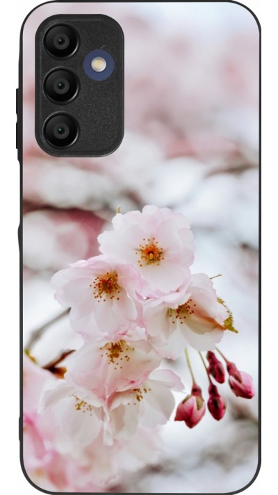 Coque Samsung Galaxy A15 - Silicone rigide noir Cherry tree 2026