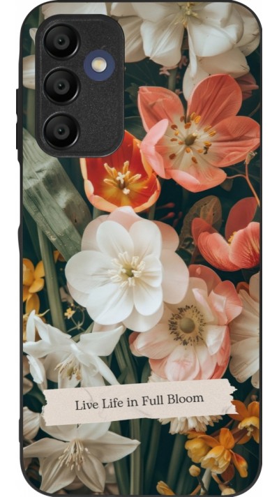 Coque Samsung Galaxy A15 - Silicone rigide noir Full Bloom 2026