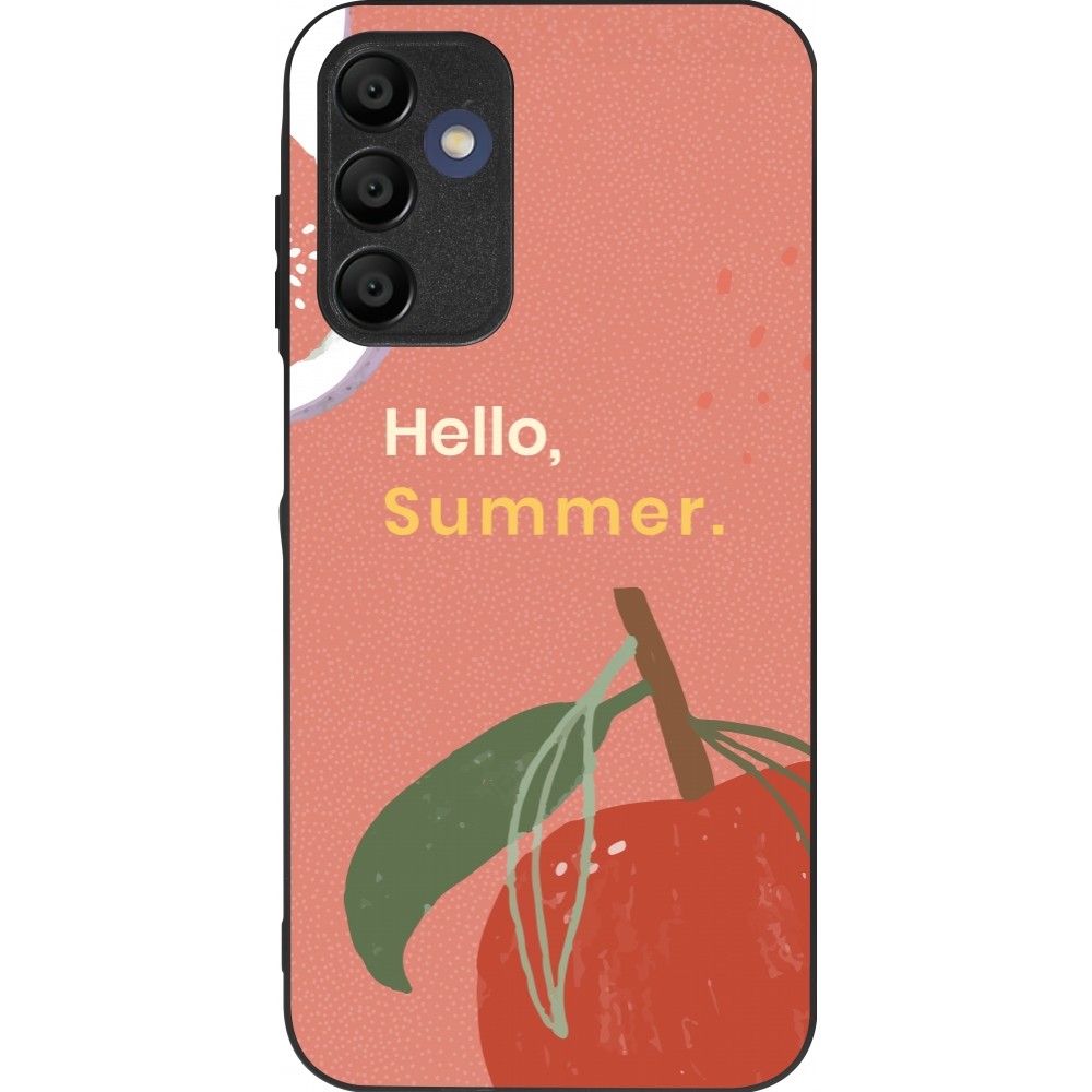 Coque Samsung Galaxy A15 - Silicone rigide noir Summer 2025 Hello summer