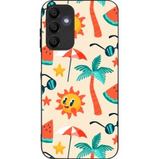 Coque Samsung Galaxy A15 - Silicone rigide noir Summer 2025 Pattern soleil