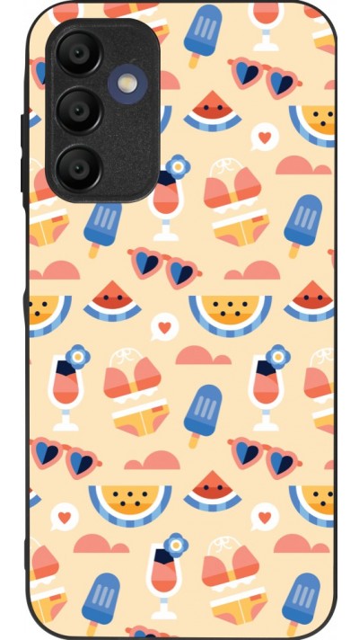 Samsung Galaxy A15 Case Hülle - Silikon schwarz Pattern Summer 2026