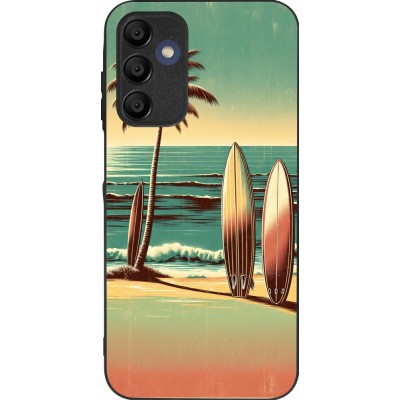 Samsung Galaxy A15 Case Hülle - Silikon schwarz Surf Paradise