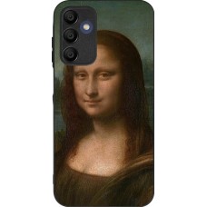 Samsung Galaxy A15 Case Hülle - Silikon schwarz Kunstbild - Mona Lisa - Leonardo de Vinci