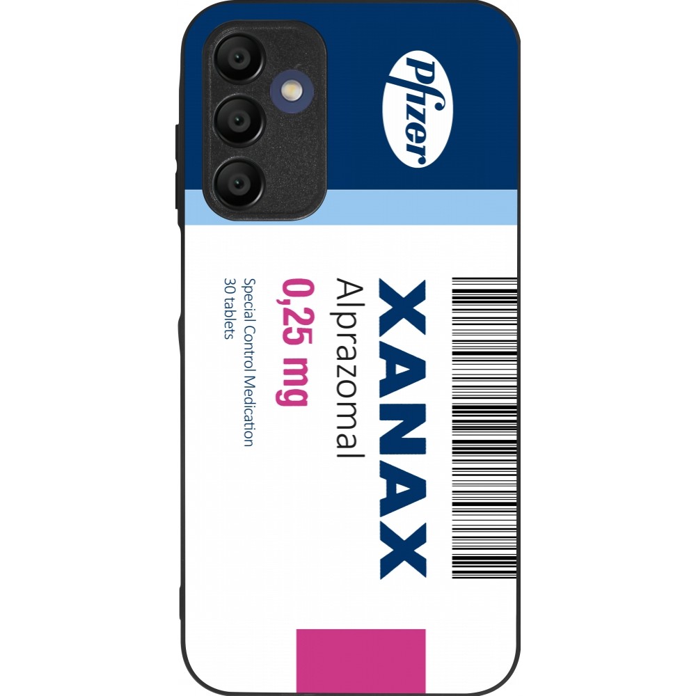 Samsung Galaxy A15 Case Hülle - Silikon schwarz Xanax Alprazolam 2025