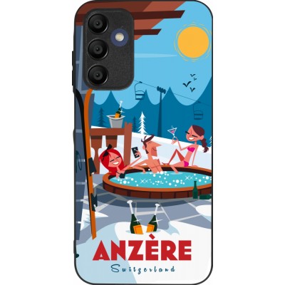 Samsung Galaxy A16 Case Hülle - Silikon schwarz Anzère Mountain Jacuzzi