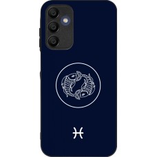 Coque Samsung Galaxy A16 - Silicone rigide noir Astrologie Poissons
