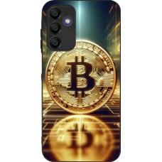 Coque Samsung Galaxy A16 - Silicone rigide noir Bitcoin Standing