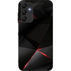Samsung Galaxy A16 Case Hülle - Silikon schwarz Black Red Lines