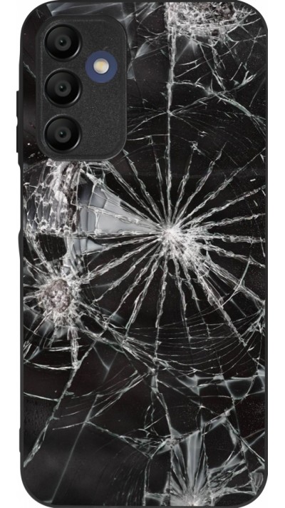 Coque Samsung Galaxy A16 - Silicone rigide noir Broken Screen