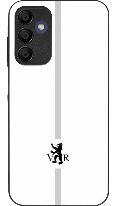 Coque Samsung Galaxy A16 - Silicone rigide noir Canton AR blanc