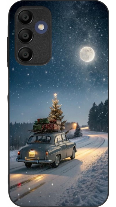 Coque Samsung Galaxy A16 - Silicone rigide noir Christmas 25 Car with Tree Xmas