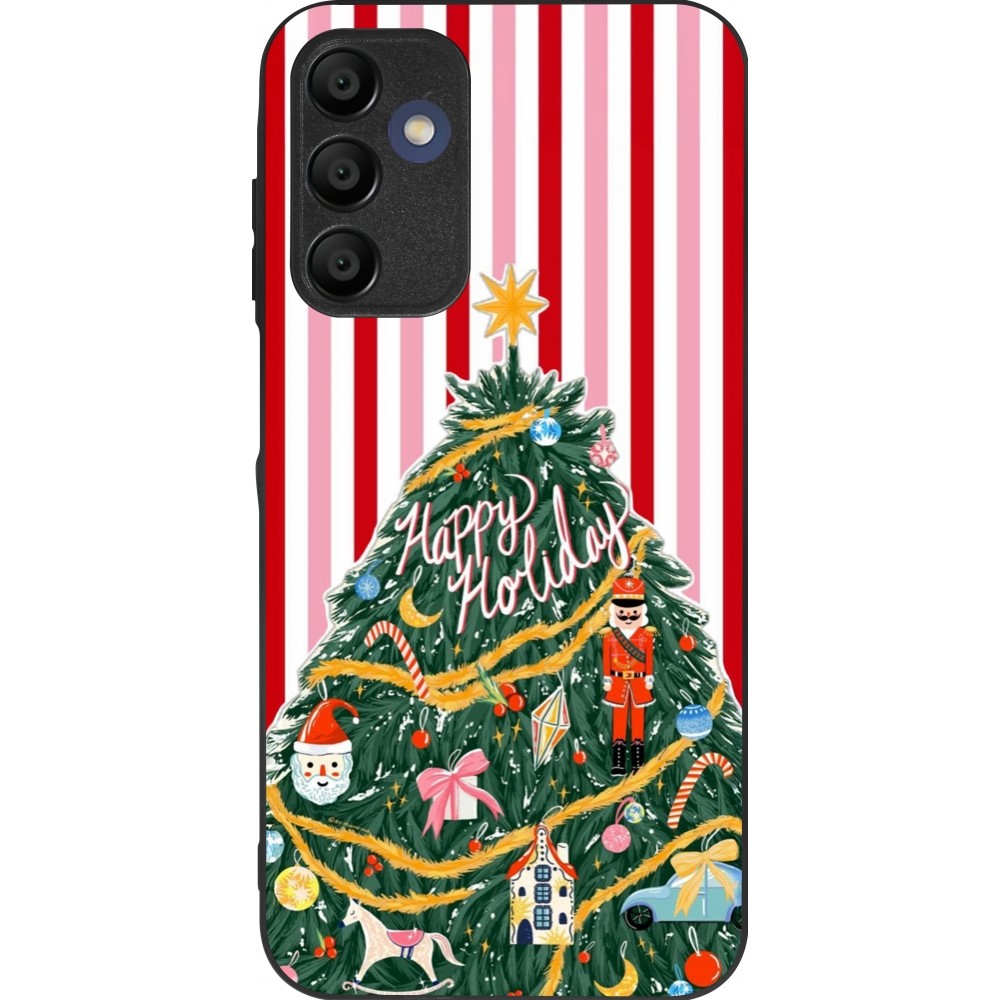 Coque Samsung Galaxy A16 - Silicone rigide noir Christmas 25 Happy Holiday