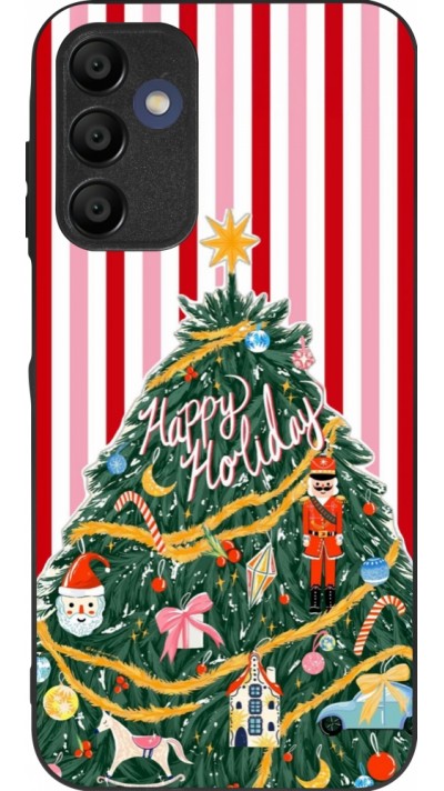 Coque Samsung Galaxy A16 - Silicone rigide noir Christmas 25 Happy Holiday