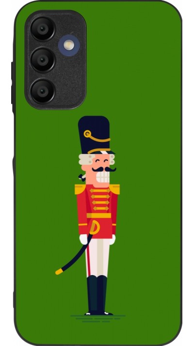 Coque Samsung Galaxy A16 - Silicone rigide noir Christmas 25 Nutcracker Green