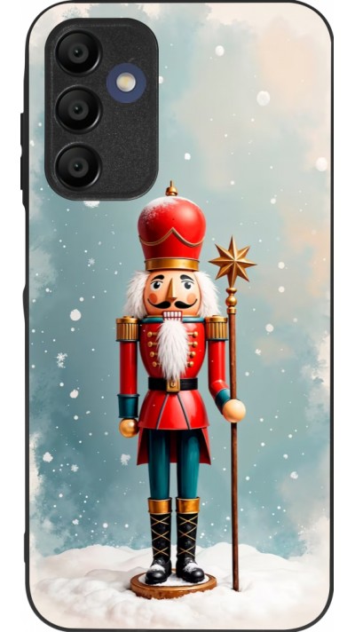 Coque Samsung Galaxy A16 - Silicone rigide noir Christmas 25 Nutcracker Snow