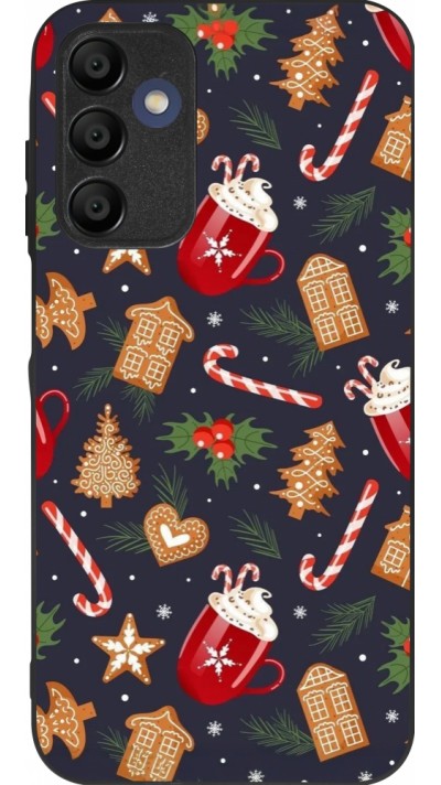 Coque Samsung Galaxy A16 - Silicone rigide noir Christmas 25 Pattern Gingerbread House