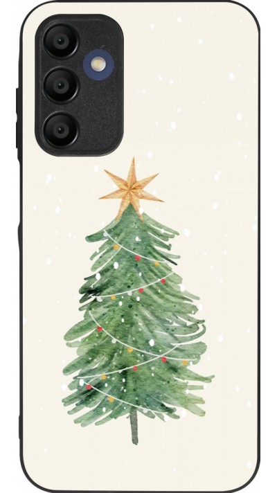 Coque Samsung Galaxy A16 - Silicone rigide noir Christmas 25 Sketch Tree