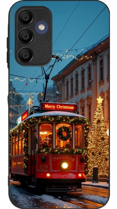 Coque Samsung Galaxy A16 - Silicone rigide noir Christmas 25 Xmas Train
