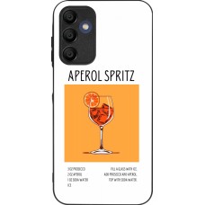 Coque Samsung Galaxy A16 - Silicone rigide noir Cocktail recette Aperol Spritz