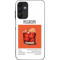Samsung Galaxy A16 Case Hülle - Silikon schwarz Cocktail Rezept Negroni