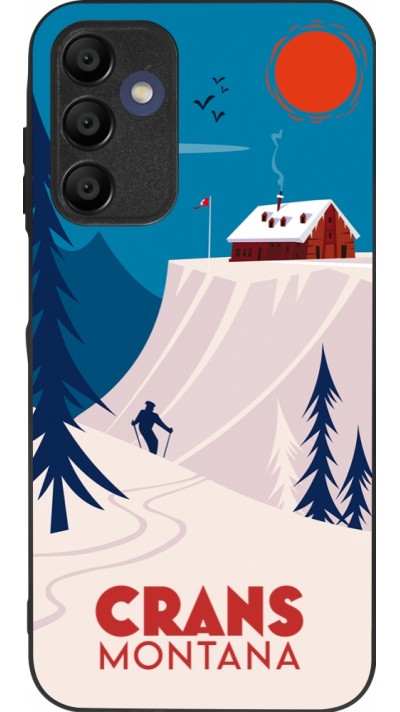 Coque Samsung Galaxy A16 - Silicone rigide noir Crans-Montana Cabane