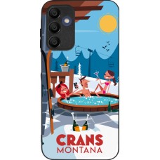 Coque Samsung Galaxy A16 - Silicone rigide noir Crans-Montana Mountain Jacuzzi