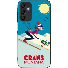 Coque Samsung Galaxy A16 - Silicone rigide noir Crans-Montana Ski Downhill