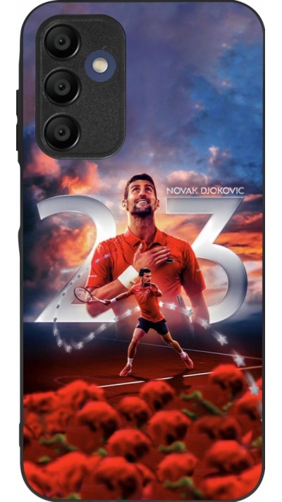 Coque Samsung Galaxy A16 - Silicone rigide noir Djokovic 23 Grand Slam