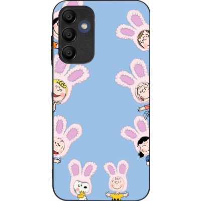 Coque Samsung Galaxy A16 - Silicone rigide noir Easter 2026 Snoopy
