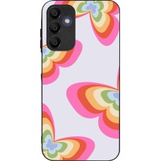 Coque Samsung Galaxy A16 - Silicone rigide noir Easter 2024 rainbow butterflies