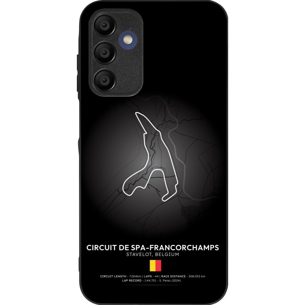 Coque Samsung Galaxy A16 - Silicone rigide noir F1 Track 2025 Belgium