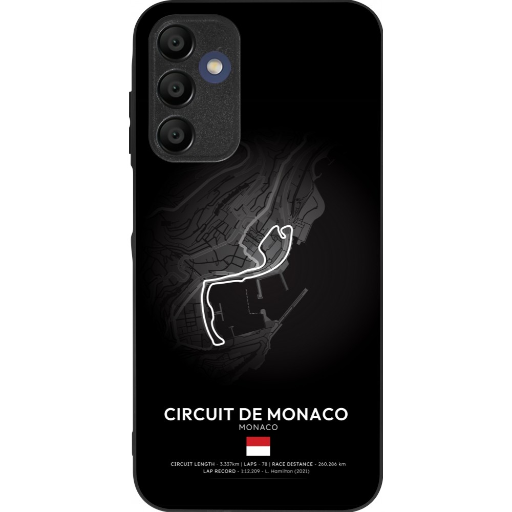 Coque Samsung Galaxy A16 - Silicone rigide noir F1 Track 2025 Monaco