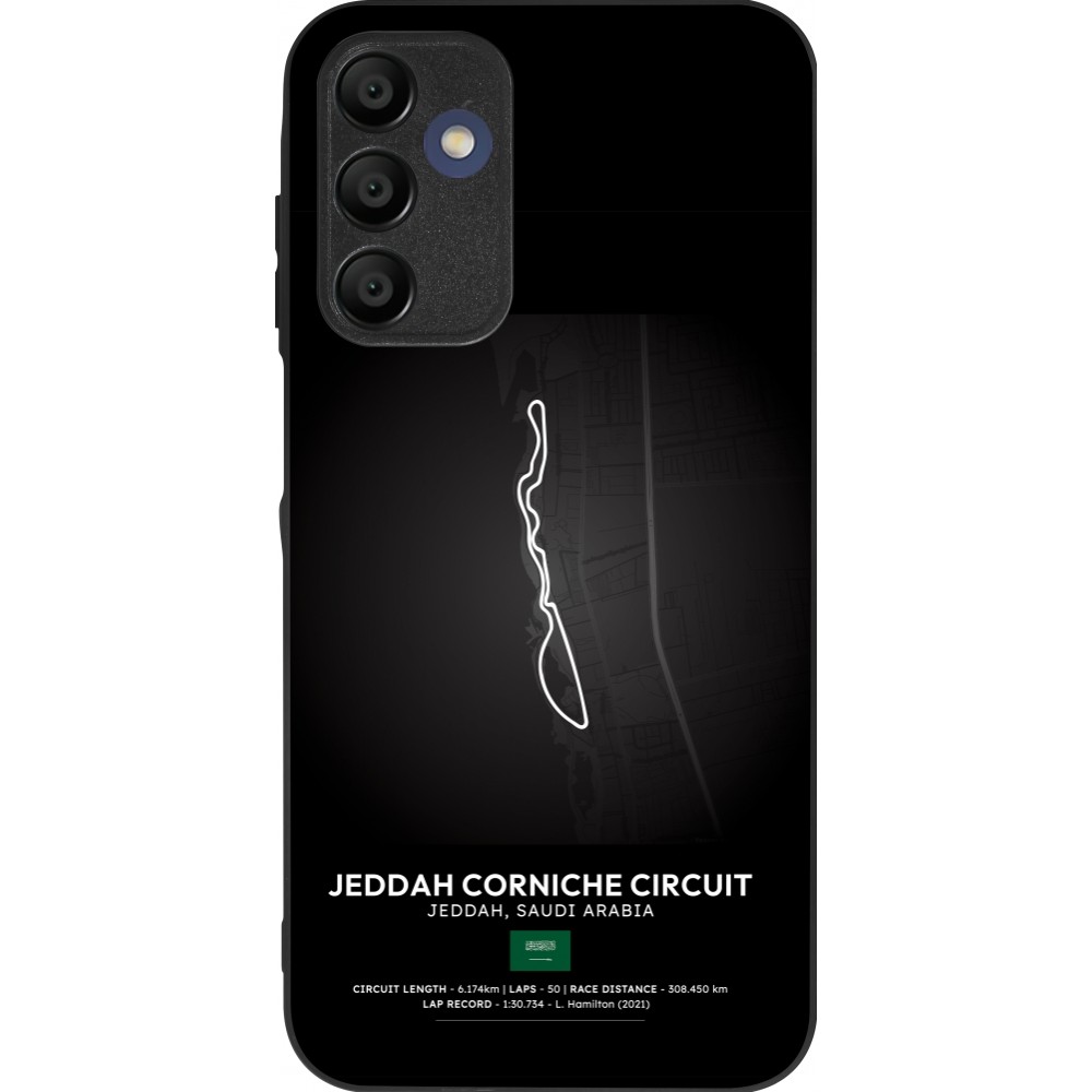 Samsung Galaxy A16 Case Hülle - Silikon schwarz F1 Track 2025 Saudi Arabia