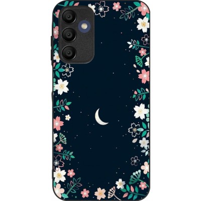 Coque Samsung Galaxy A16 - Silicone rigide noir Flowers space
