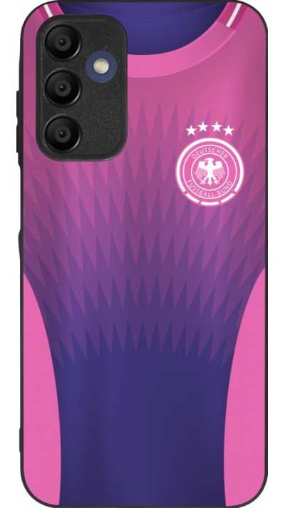 Coque Samsung Galaxy A16 - Silicone rigide noir Maillot de football Allemagne Extérieur personnalisable