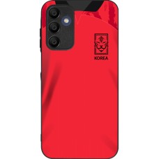 Samsung Galaxy A16 Case Hülle - Silikon schwarz Südkorea 2022 personalisierbares Fussballtrikot