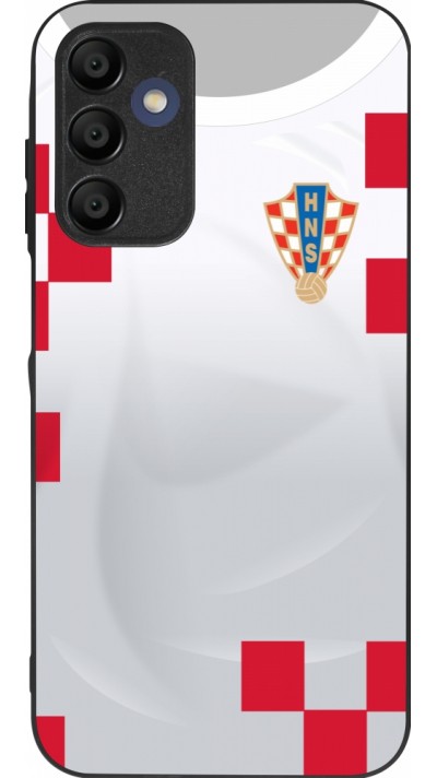 Coque Samsung Galaxy A16 - Silicone rigide noir Maillot de football Croatie 2022 personnalisable